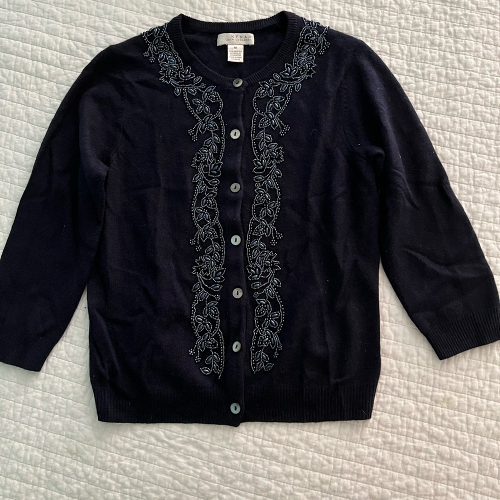 Kenar 100% cashmere cardigan sweater. Very elegant.